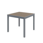 Olio Designs Series Ivy Square Patio Table, Mocha/Silver