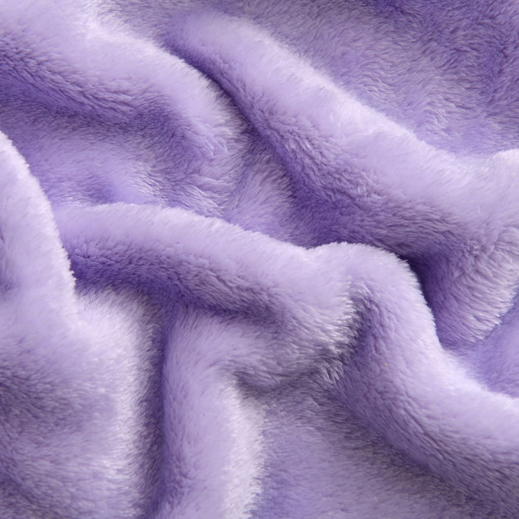 Sochow Flannel Fleece Blanket Twin Size, All Season Lightweight Super Soft Cozy Blanket For Bed Or Couch, 60X80 Inches, Lilac