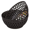 Ratan Plasticware Cane Large Plastic Storage Basket For Fruits, Vegetables & Snacks  Decorative Woven Design For Kitchen, Dinin