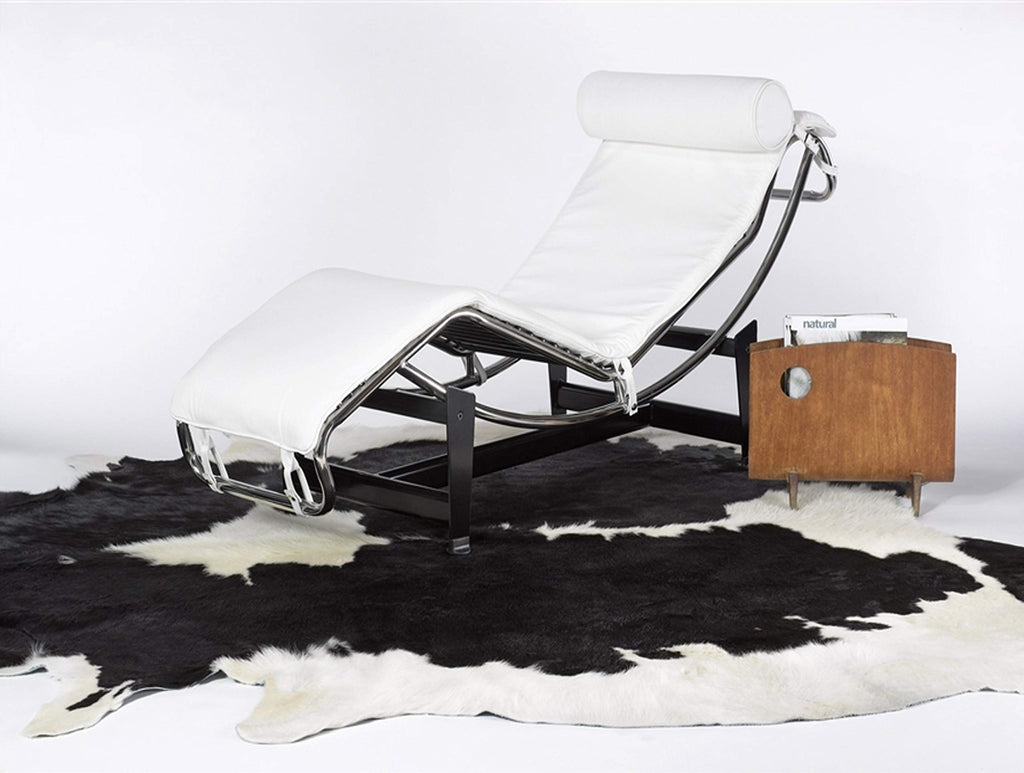 HomeRoots Black & White Cowhide, Microsuede 5' X 7' Black and White Cowhide Area Rug