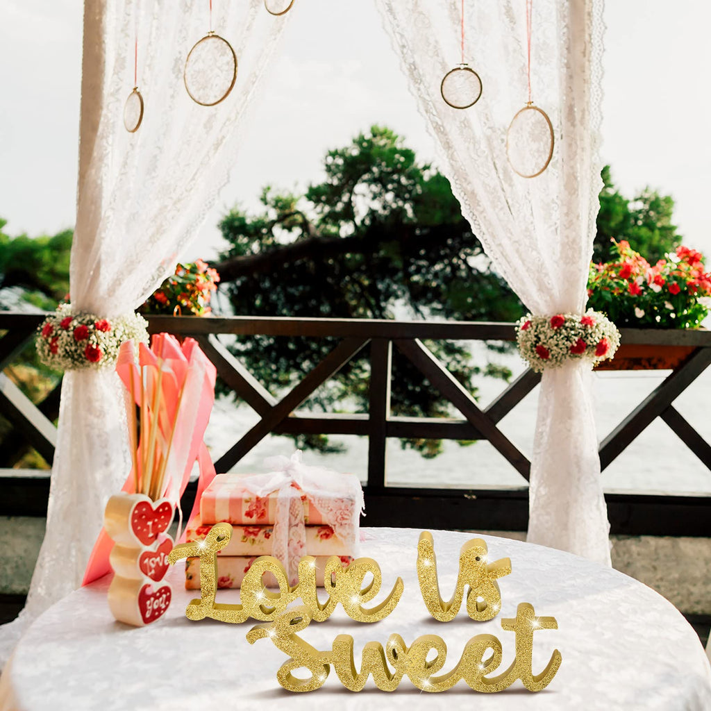 Love Is Sweet Table Decor Hollow Love Sign Wooden Love Is Sweet Sign For Dessert Table Freestanding Love Wood Sign Love Is Sweet