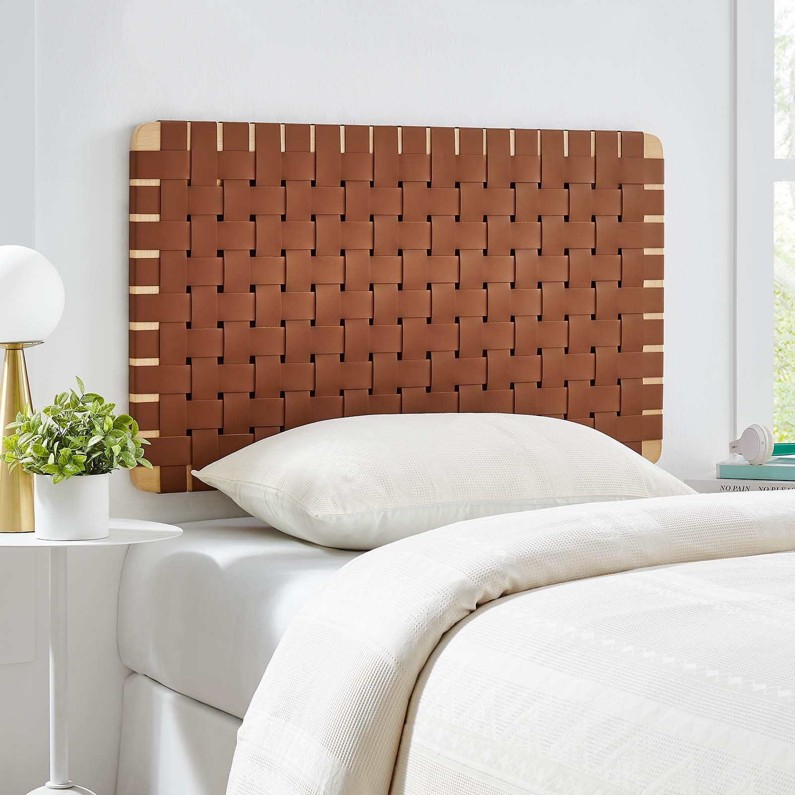 Modway Sparta headboards, Twin, Natural Brown