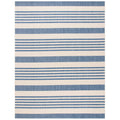 SAFAVIEH Courtyard Collection Area Rug - 8' x 10', Beige & Blue, Non-Shedding & Easy Care, Indoor/Outdoor & Washable-Ideal for P
