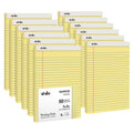 Vivin 5 X 8 Inch Legal Pads, 12 Pack, Narrow Ruled, 50 Sheets Per Writing Pad, Perforated Note Pads Ideal For Home, Office, Busi