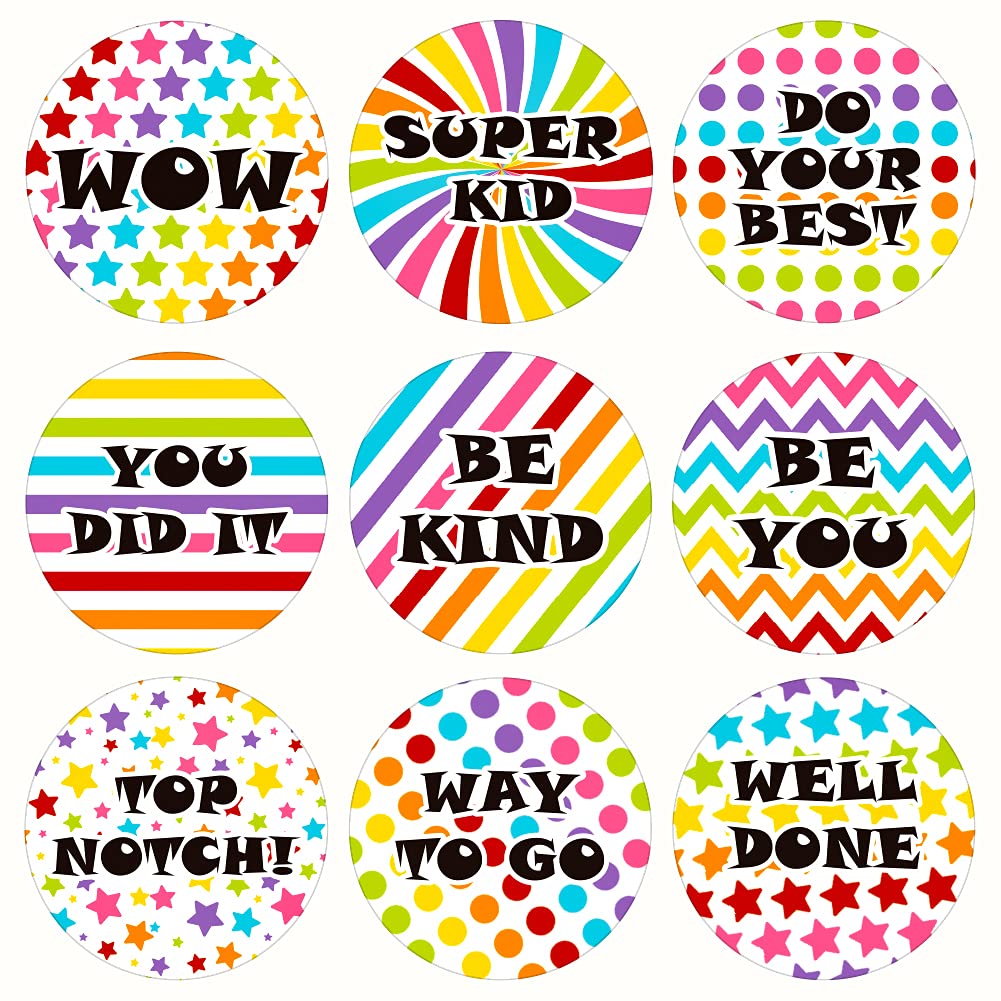 Sicohome Teacher Reward Stickers,23 Sheets Back To School Stickers For Kids,Reward Encouragement Stickers,Inspirational Stickers