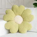 Sioloc Flower Shaped Throw Pillow, Fun Daisy Pillow, 25.6' Grass Green Flower Pillow Cute Decorative Seat Cushion Aesthetic Flo