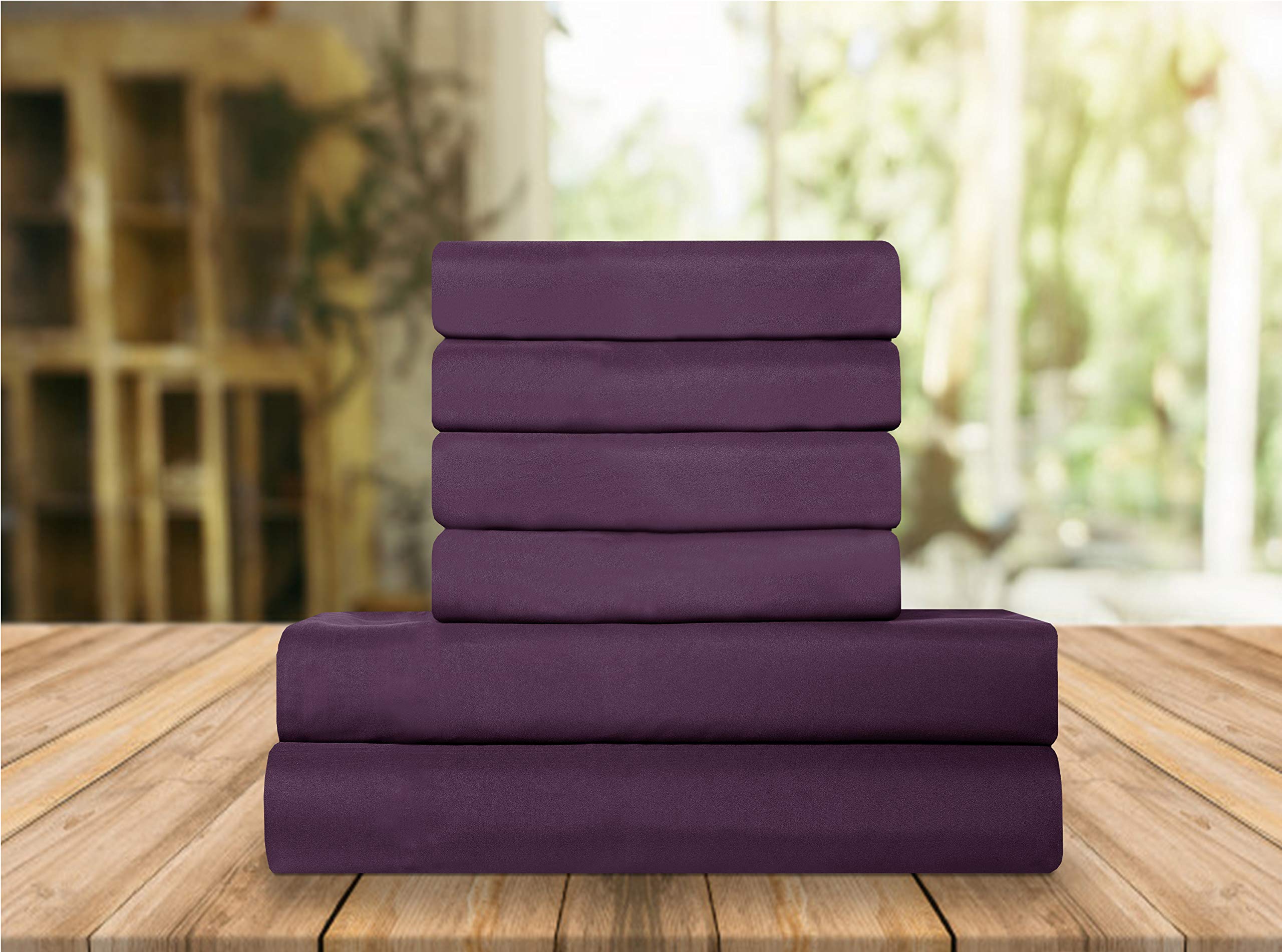 Elegant Comfort Luxury Soft Bed Sheets 1500 Premium Hotel Quality Microfiber Softness Wrinkle And Fade Resistant (6-Piece) Beddi