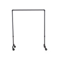 William Roberts Vintage Industrial Heavy Duty Hanging Rod Garment Rolling Closet Organizer Rack (48 in., Wheels)