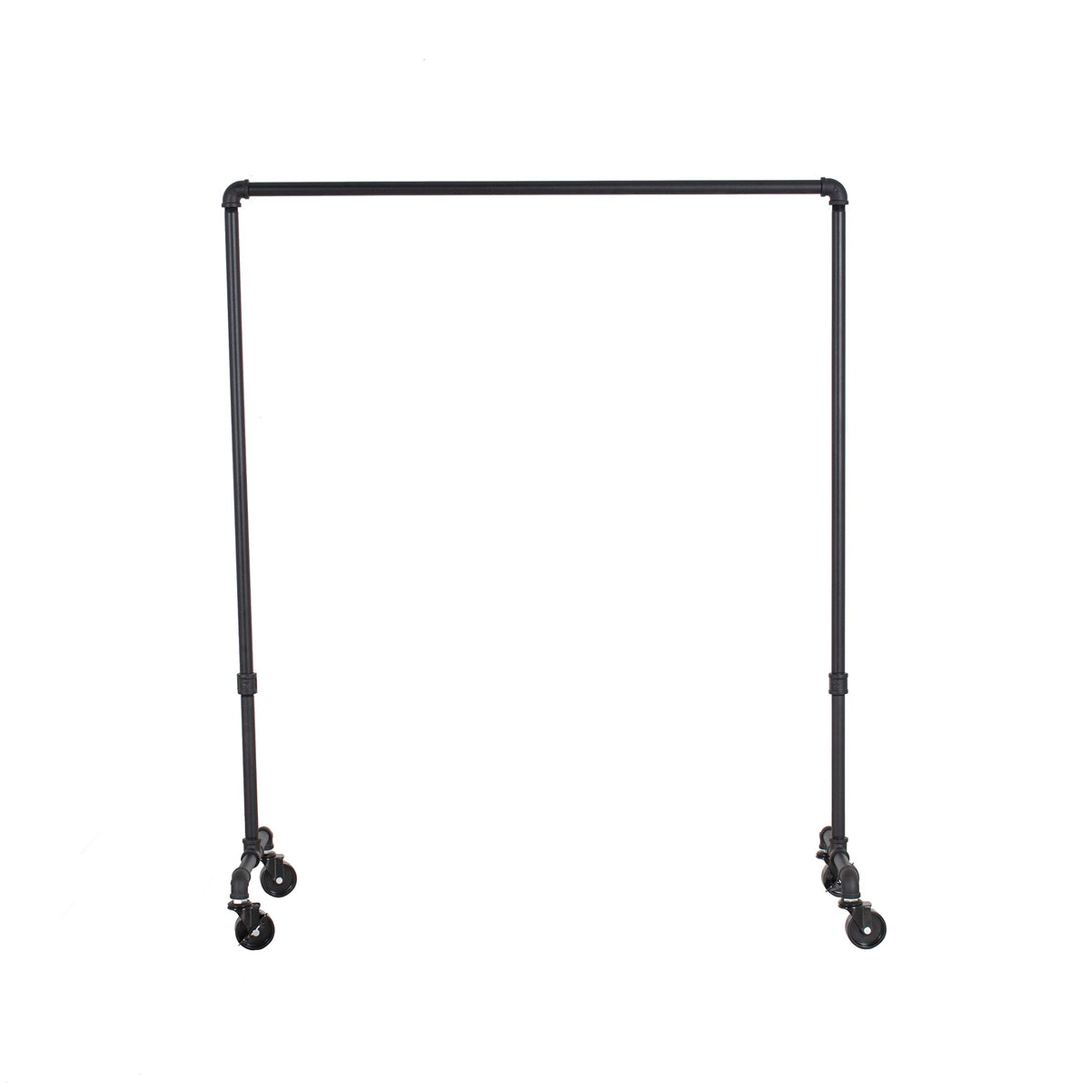 William Roberts Vintage Industrial Heavy Duty Hanging Rod Garment Rolling Closet Organizer Rack (48 in., Wheels)