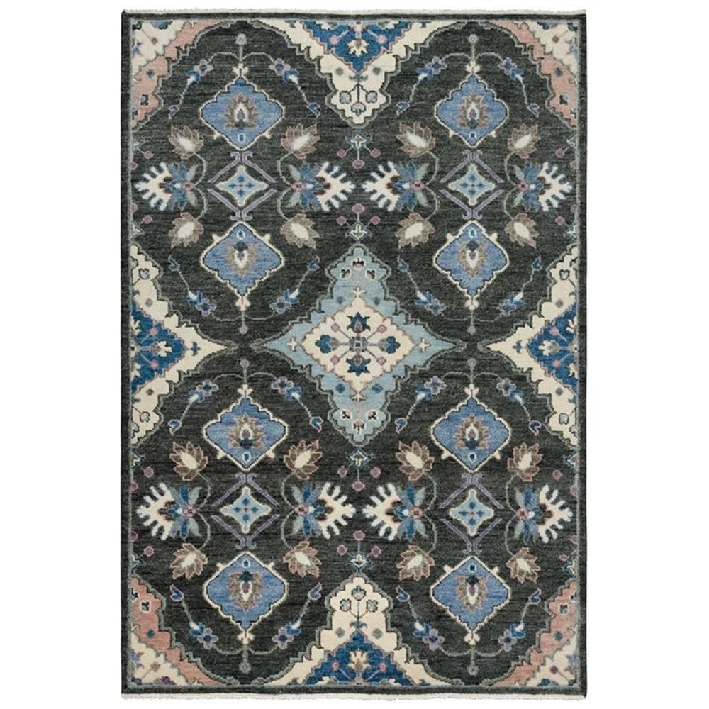 Muse 10' X 14' Abstract Charcoal/Gray/Blue/Brown Hand Knotted Area Rug