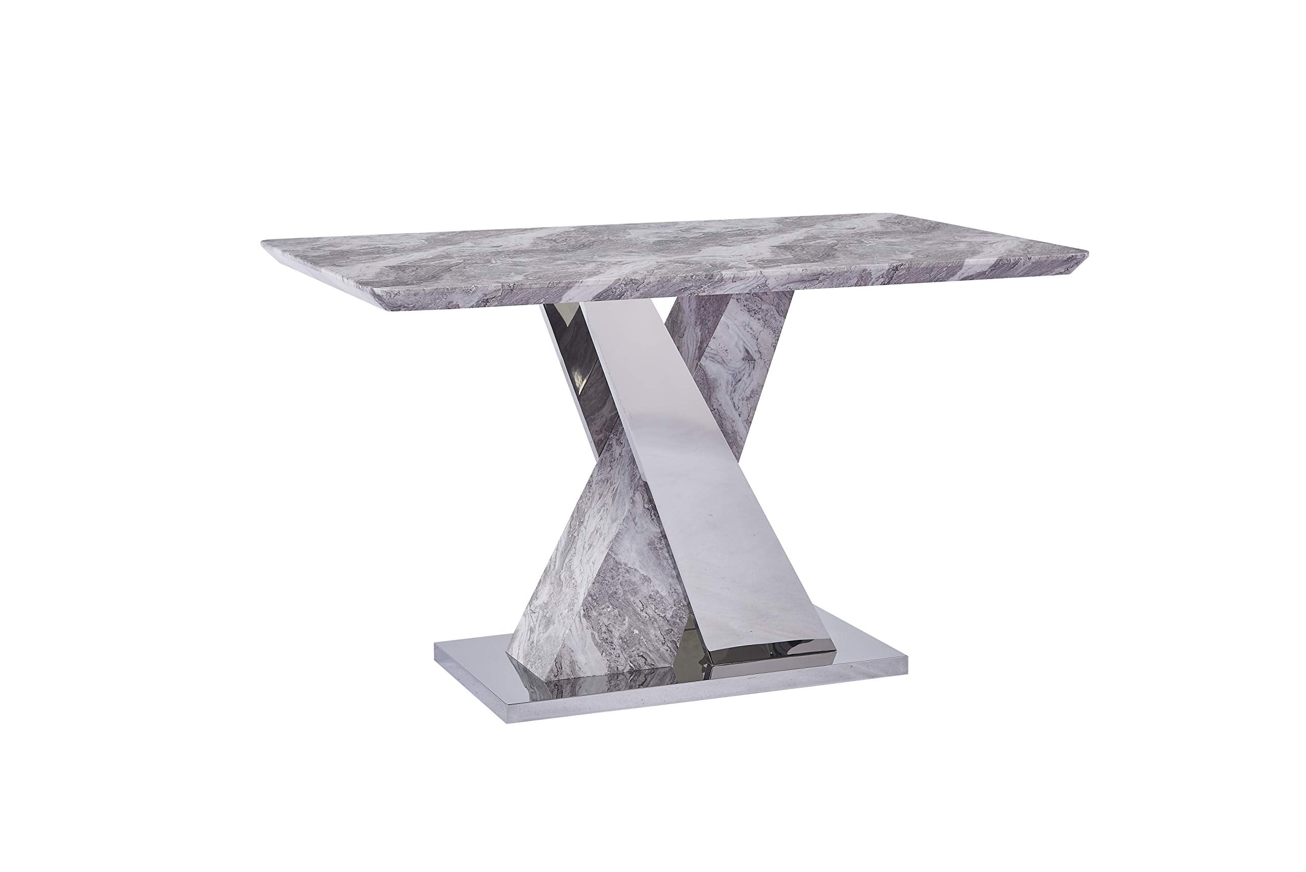 Best Quality Furniture CT199 Console Table, Silver
