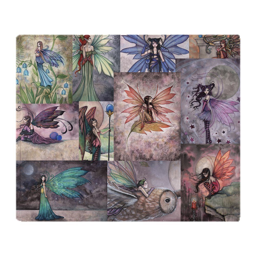 Cafepress Fairy All Over T Shirt Throw Blanket Super Soft Fleece Plush Throw Blanket, 60'X50'