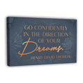Inspirational Wall Art Poster for Bedroom, Office, Living Room - Framed Canvas - 10 x 16.5 Inch Motivational Print