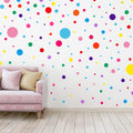Zonon 264 Pieces Polka Dots Wall Sticker Circle Wall Decal for Kids Bedroom Living Room, Classroom, Playroom Decor Removable Vin