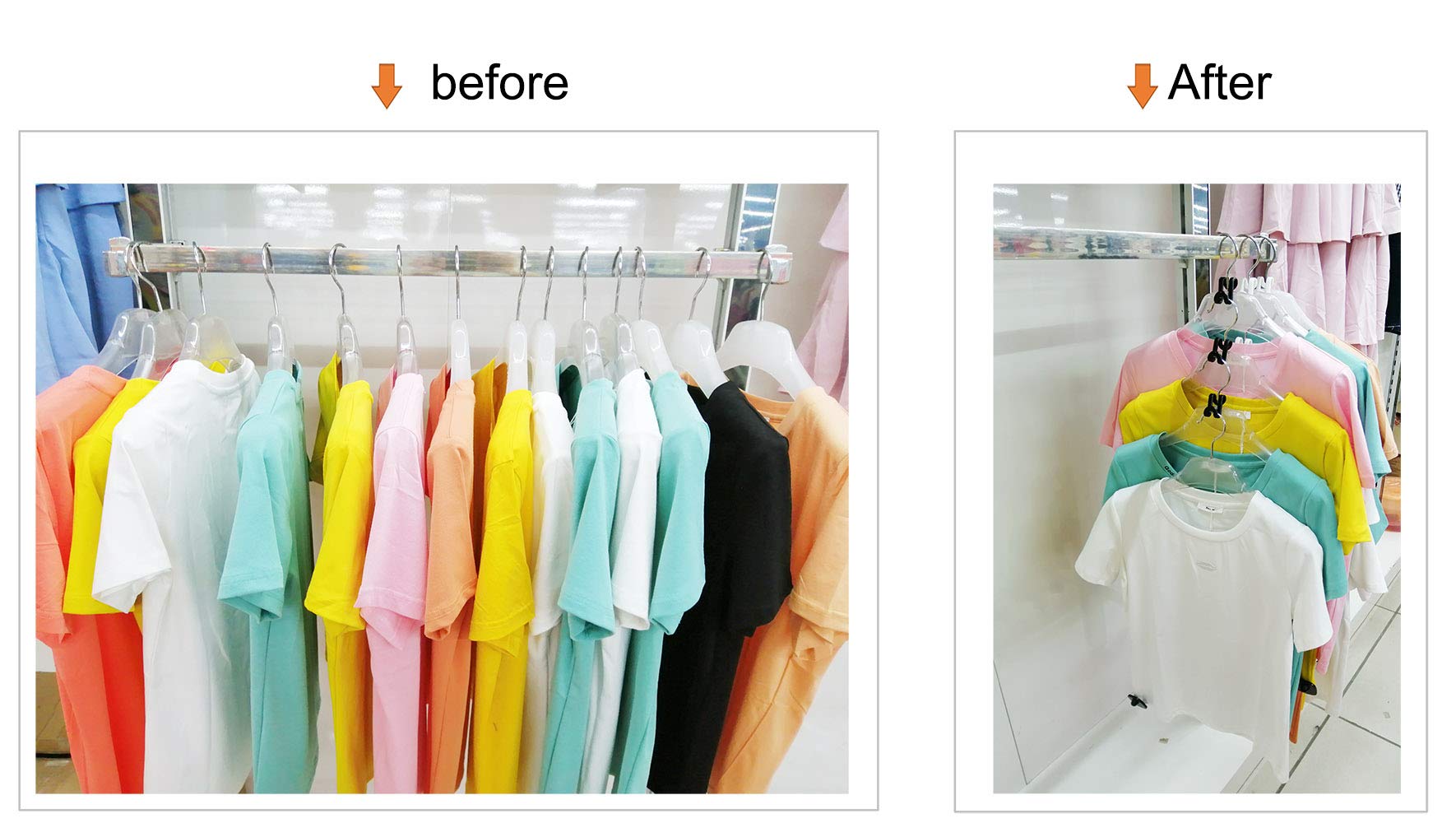 Kclongvs 60 Pcs Clothes Hanger Connector Hooks, For Velvet Huggable Hangers, Wooden Hangers, Heavy Duty Space Saving For Closet