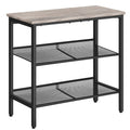 HOOBRO Side Table, 3-Tier Narrow End Table, Nightstand with 2 Flat or Slant Adjustable Shelves for Small Spaces, Hallway, Living