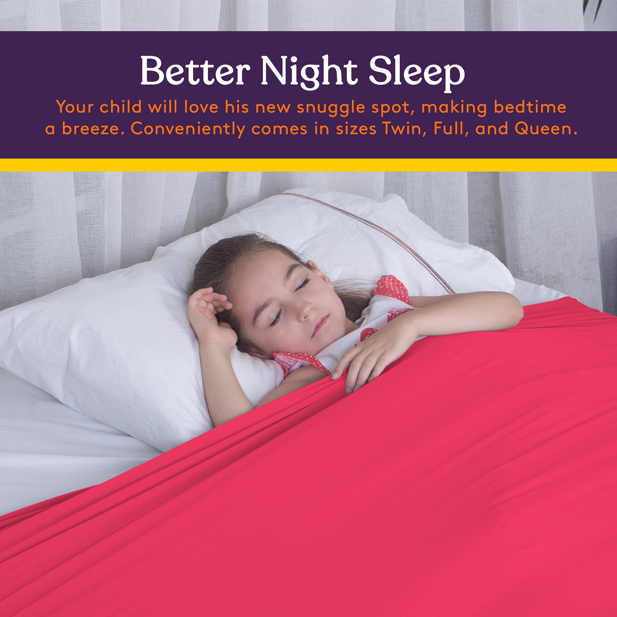 Special Supplies Sensory Bed Sheet For Kids Compression Alternative To Weighted Blankets - Breathable, Stretchy - Cool, Comforta