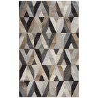 Rizzy Home Alora Decor Makalu 2'6" X 8' Geometric Gray/Natural Hand-Tufted Area Rug