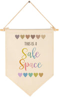 This is A Safe Space-School Counselor Office Sign Decor,Therapy Office Decor,Stress Mangement,Self Care,Mental Health Pennant-Nu