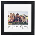Americanflat Family Picture Frame with Shatter-Resistant Glass - Use as 8x8 Picture Frame without Mat or 4x6 Frame with 3 Interc