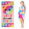 Franco Kids Cotton Beach Towel, 58 in x 28 in, Build A Bear