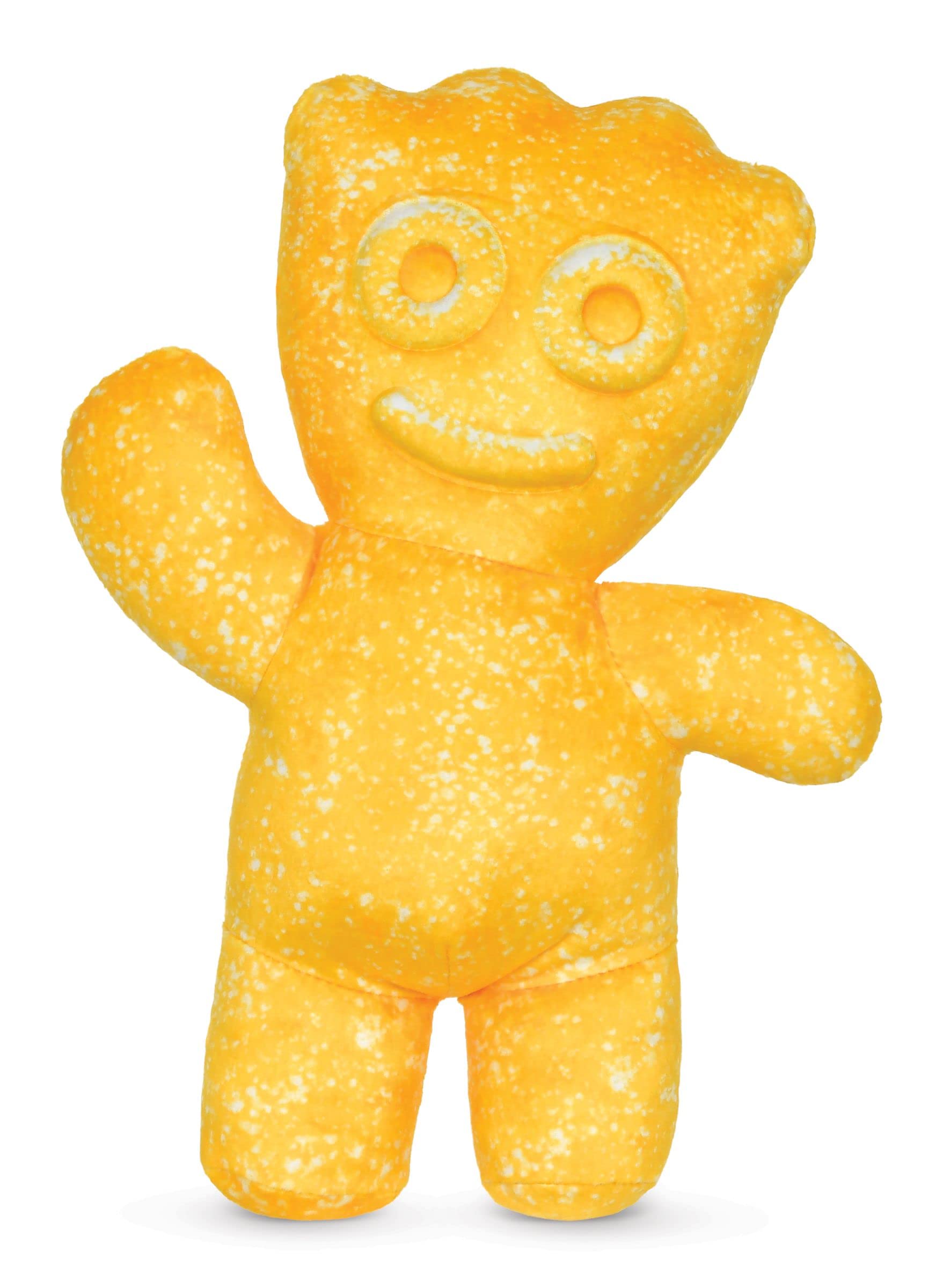 Iscream Sour Patch Kids Embossed 16.75' X 12' Candy Character Shaped Pillow, Yellow