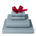 Mellanni Twin Sheet Set - 4-Piece Iconic Collection Bedding, (Including 2 Pillowcases), 16-Inch Deep Pocket, Easy Care, Extra Soft, Cooling Sheets, Brushed Microfiber - Spa Blue