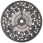 vidaXL Patio Bistro Set 3 Piece, Garden Table and Chair for Backyard, Bistro Table Set for Park Yard Front Porch Furniture, Cast Aluminum