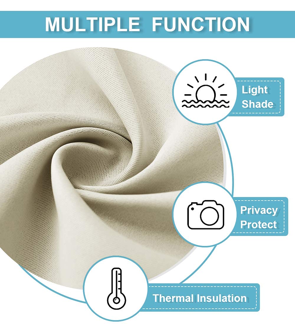 Ryb Home Room Divider Curtain, Portable Privacy Curtains Screen Partitions Oder & Noise Reduction Blackout Drapes For Patio Slid