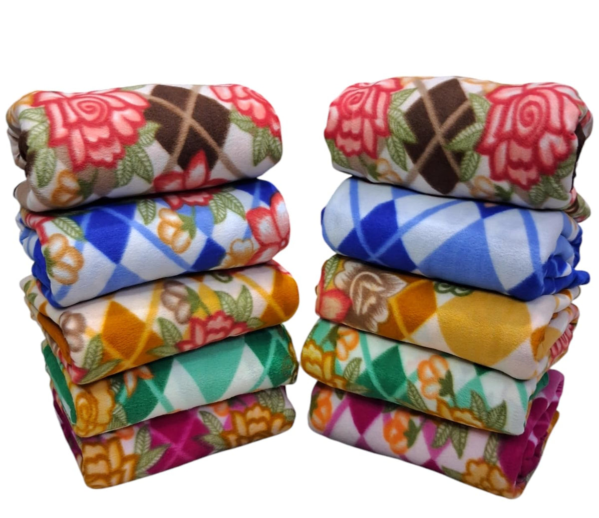 CHANDRAVATI Stylish Polar Fleece Single Bed AC Fleece Wool Blanket  58x88 Inch || Skin Friendly || Multicolour || (2)