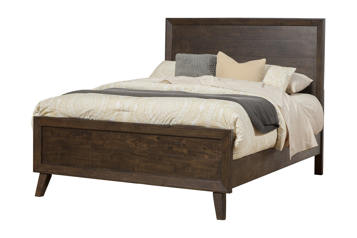 Alpine Furniture Alcott Panel Bed, Queen Size