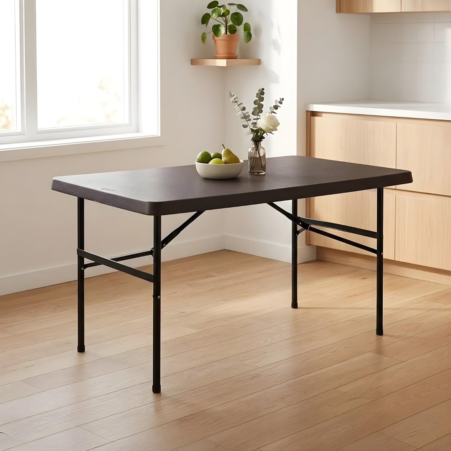 Nilkamal Festive Foldable Table|Blow Moulded|Ideal For Cafeteria, Patio Garden, Events, Kitchen And Picnic |Great As An Extra Wo