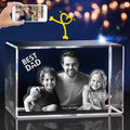PD 3DPIXDANCE 3D Crystal Photo, Customized Gifts for Wife, Women, Him, Her, Dad and Mom. Custom Picture Gifts for Birthday, Wedd