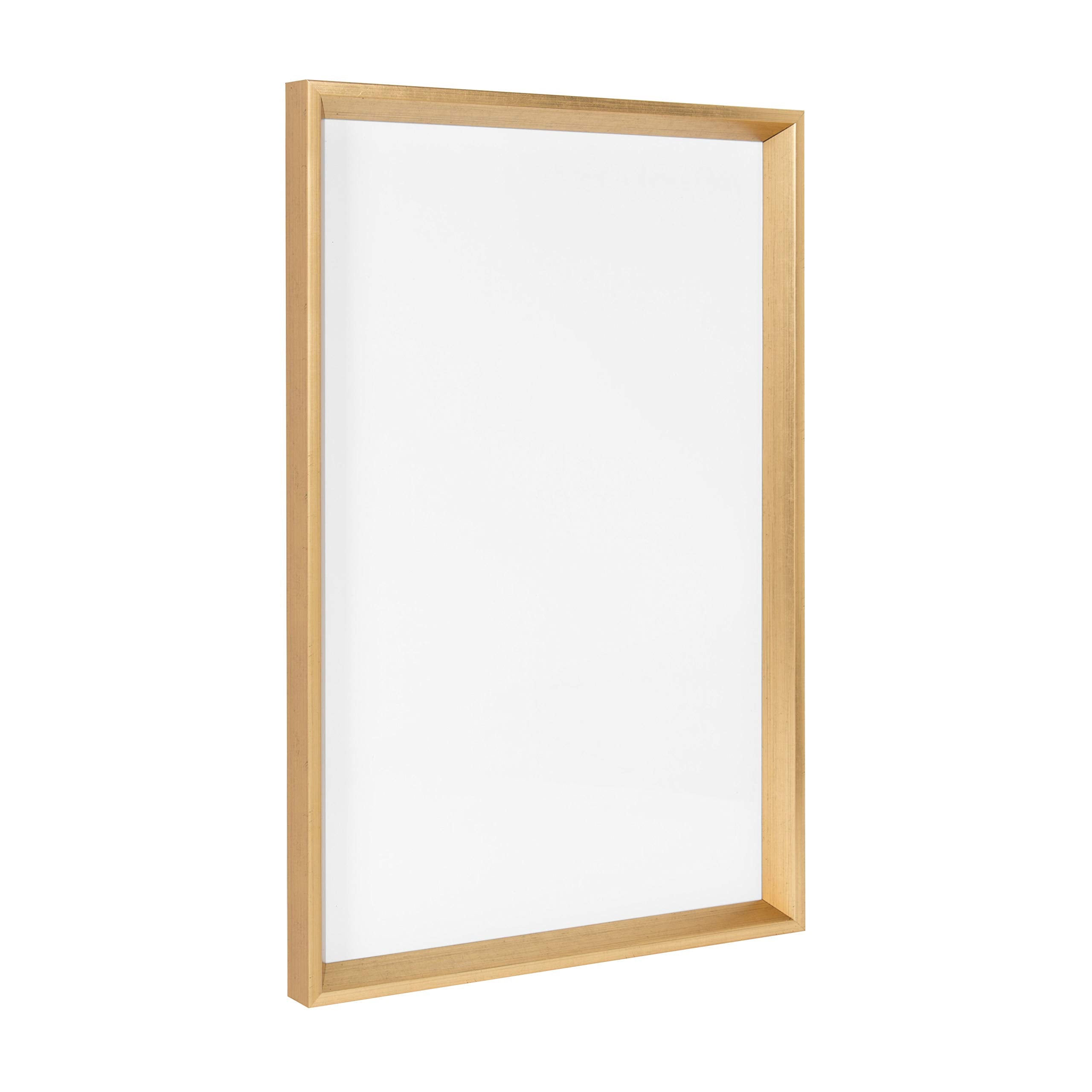 Kate And Laurel Calter Framed Magnetic Dry Erase Board, Gold 16.5 X 25.5