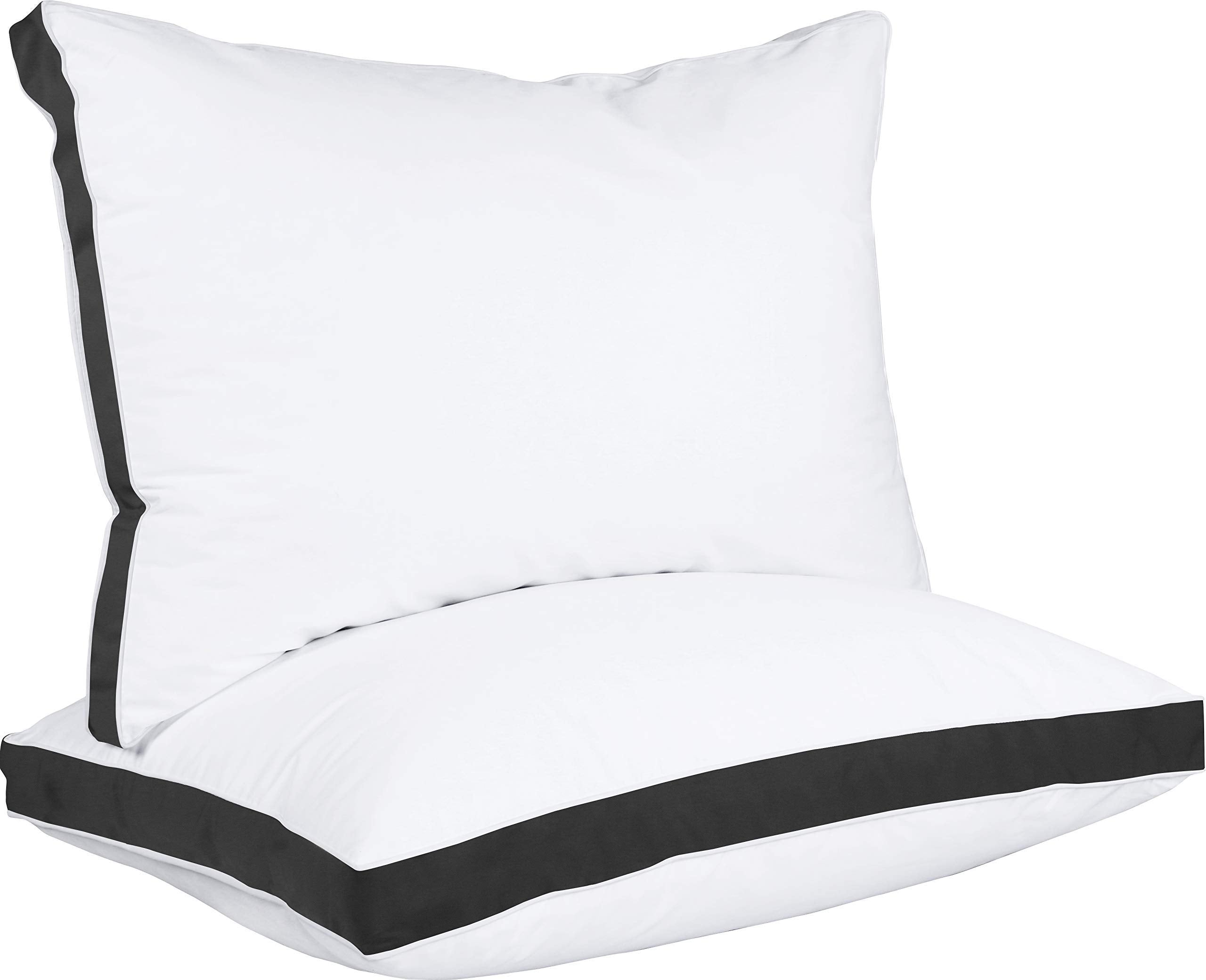 Utopia Bedding Bed Pillows For Sleeping Queen Size (Black), Set Of 2, Cooling Hotel Quality, Gusseted Pillow For Back, Stomach O