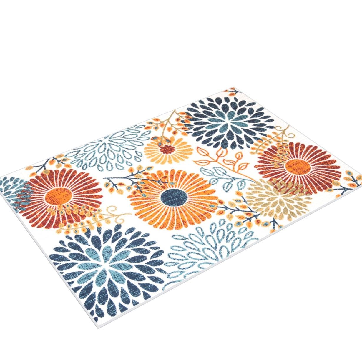 Safavieh Cabana Collection Accent Rug - 4' X 6', Creme & Red, Floral Design, Non-Shedding & Easy Care, Indoor/Outdoor & Washable-Ideal For Patio, Backyard, Mudroom (Cbn832A)