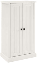 Crosley Furniture Seaside Accent Storage Cabinet, Bar, Buffet For Kitchen, Living Room, Or Entryway, White