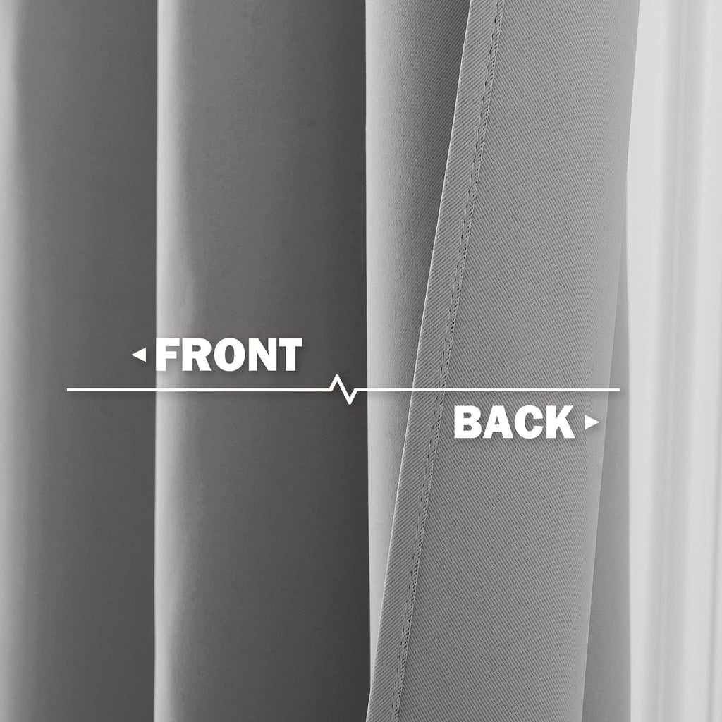 Nicetown Kitchen Window Curtains Over Sink, 30 Inch Long For Small Window Curtains Short Drapes For Bedroom, Half Window Tiers For Bathroom Nursery, W52 X L30 In Per Panel, Silver Grey, 2 Pcs