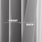 Nicetown Kitchen Window Curtains Over Sink, 30 Inch Long For Small Window Curtains Short Drapes For Bedroom, Half Window Tiers For Bathroom Nursery, W52 X L30 In Per Panel, Silver Grey, 2 Pcs