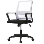 Paylesshere Gaming Chair Ergonomic Computer Chair Office Chair Video Game Chairs With Lumbar Support Desk Chair Armrest Mid Black Cushion Swivel Rolling Chair With Wheels For Home Office (White)