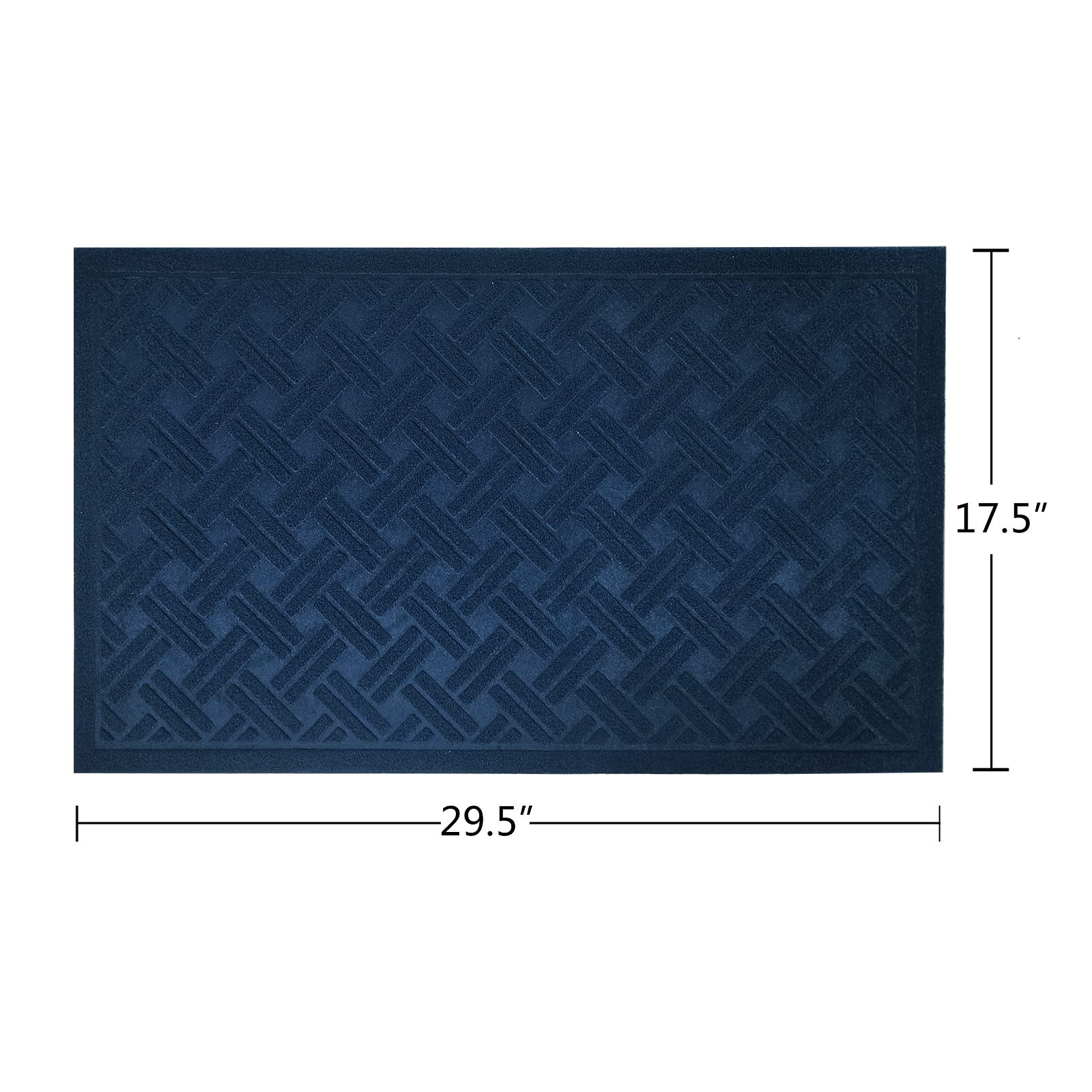 Outdoor Indoor Entrance Doormat, Rubber Backing Non Slip Door Mat Entrance Rugs Dirt Debris Mud Trapper Carpet For Patio Porch Garage High Traffic