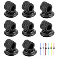 Btsky 8 Pack Stainless Steel Magnetic Pen Holder Clips- Magnetic Pen Clip Holder Fit Any Size Pens Magnetic Push Pins For Refrig