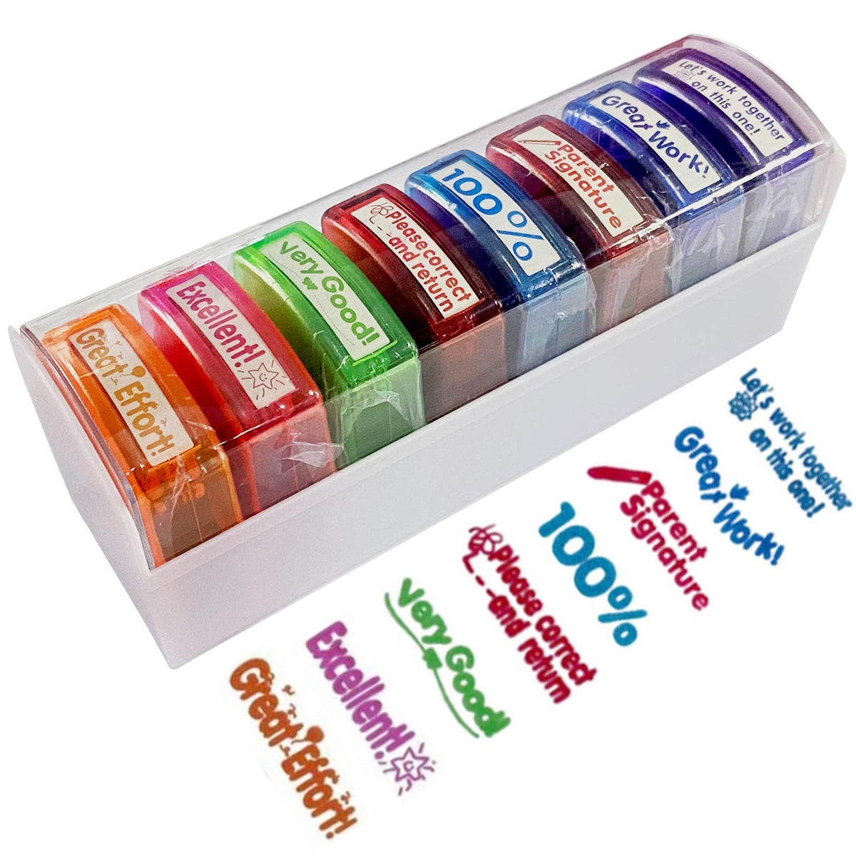 Bertiveny Rectangular Teacher Stamps For Grading Classroom