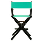 Casual Home 24" Director's Chair Black Frame-with Teal Canvas, Counter Height
