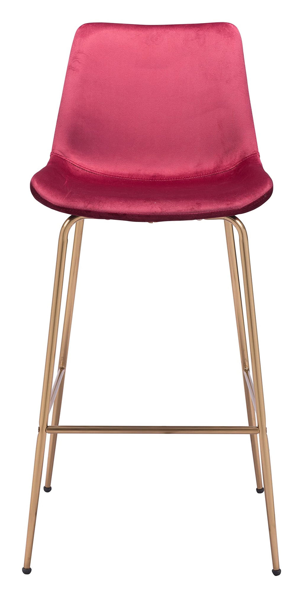 Zuo Tony Barstool Red & Gold