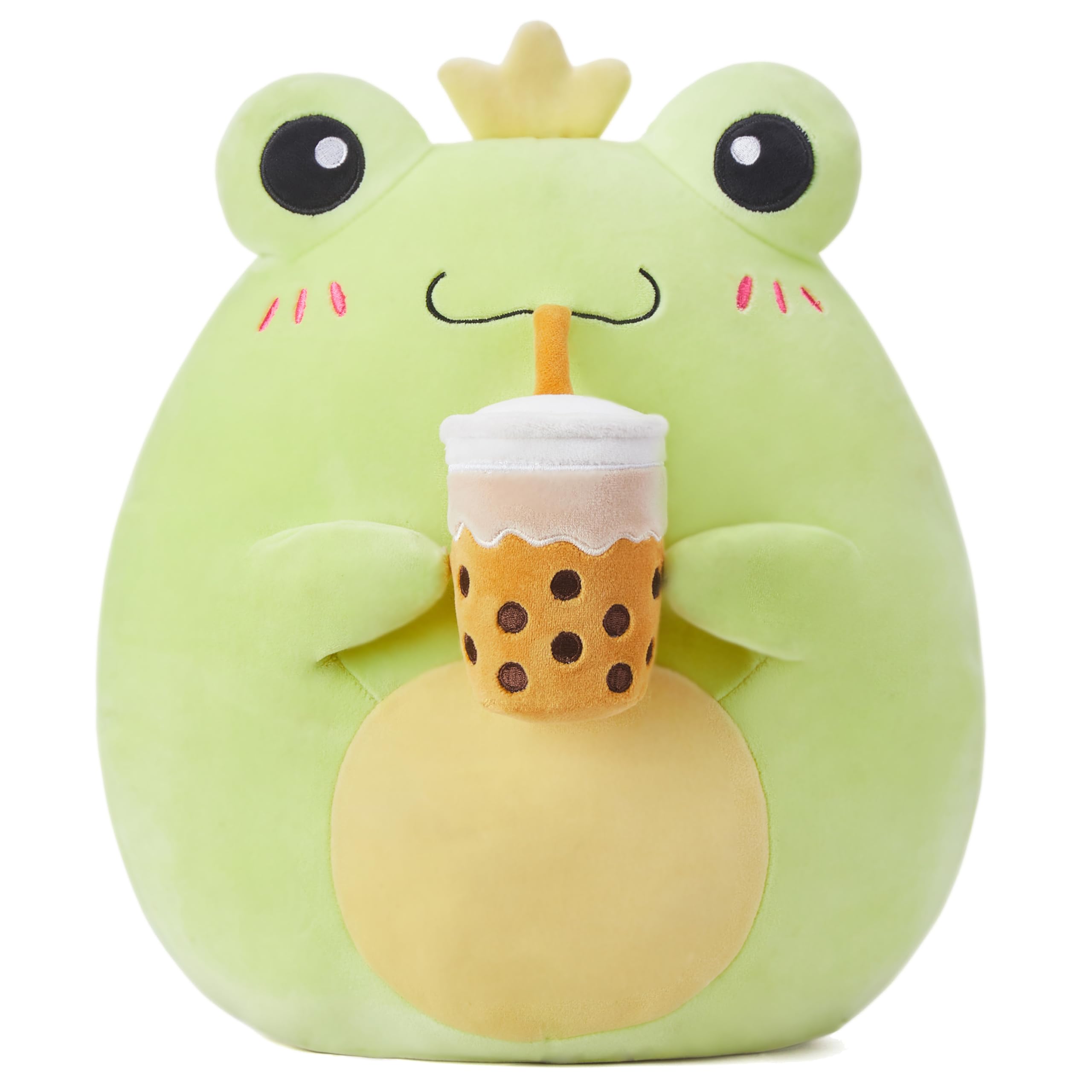 Playnics Large Frog Plush Pillow Stuffed Animal Toy,Big Size Cute Soft Toys 13 ' Fat Kawaii Hugging Pillows Cuddle Huggable Plu