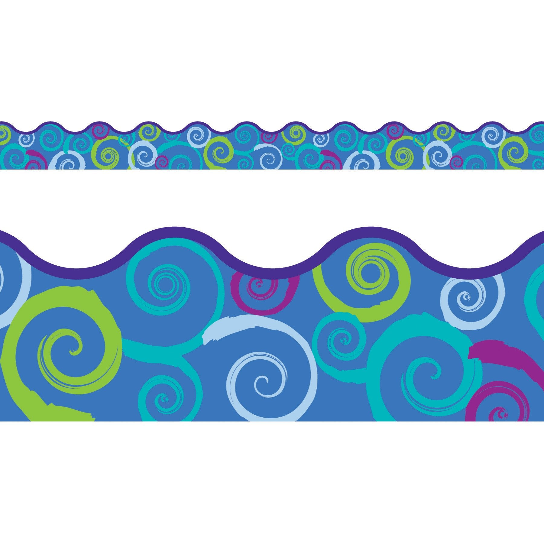Trend Enterprises, Inc. Cool Swirls Terrific Trimmers, 39 Ft