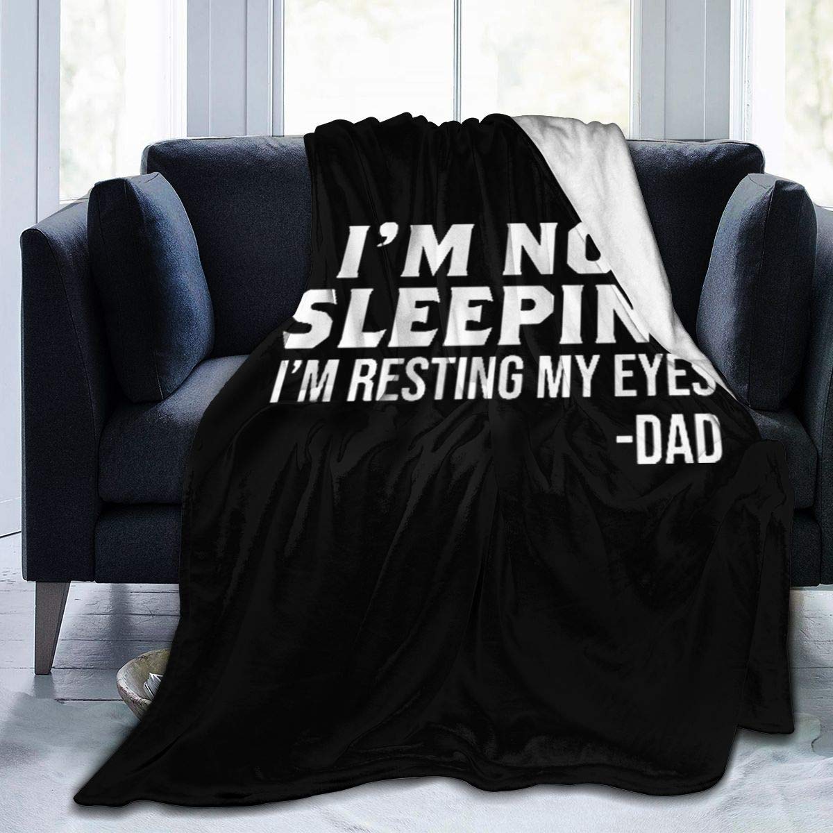 Im Not Sleeping Ultra-Soft Micro Fleece Blanket Anti-Pilling Flannel Sleep Comfort Sofa Blanket