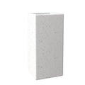Terra Series Poly Stone Planter in Dotted White 10.2 x 10.2 23.6 High