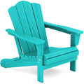 Kingyes Folding Adirondack Chair, Hdpe All-Weather Folding Adirondack Chair, Aruba